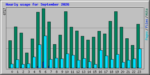 Hourly usage for September 2026
